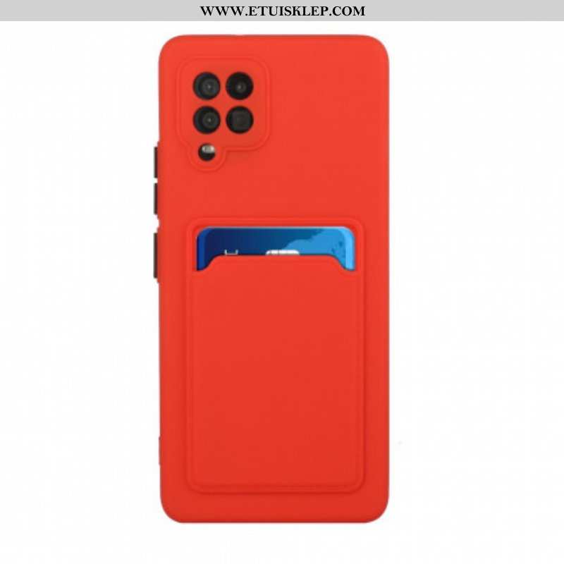 Etui do Samsung Galaxy M12 / A12 Silikonowy Uchwyt Na Kartę